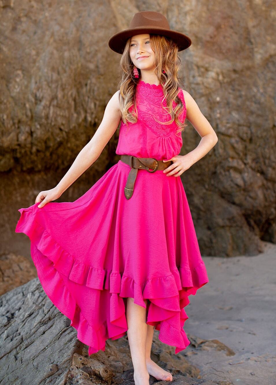 Joyfolie Mia Joy Sena Skirt in Fuschia Girl's Size 4